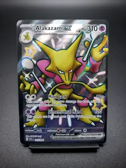 Alakazam EX 215/091 Paldean Fates Shiny Full Art Pokemon Card - Image 1