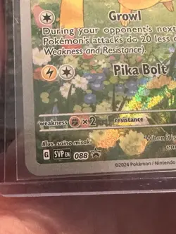 2024 Pokemon Scarlet & Violet Black Star Promo Card 088 Holo Pikachu - Image 4