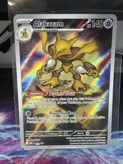 Pokemon TCG Alakazam 009 Black Star Promo Card NM/M - Image 1