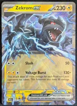 Zekrom ex - 034/086 - Double Rare - Black Bolt - Pokemon Card - NM/M - Image 1