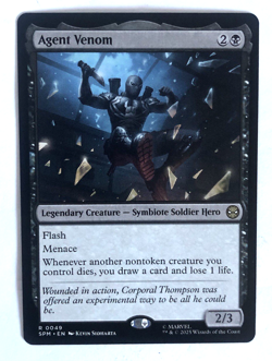 Agent Venom 49 Universe's Beyond: Spider-man MTG Magic the Gathering NM - Image 1