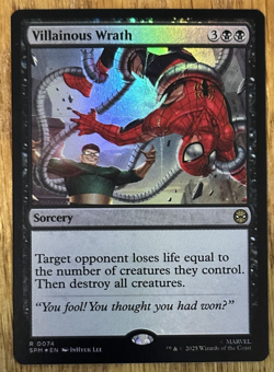MTG Marvel Spider-Man, Villainous Wrath - Foil - Image 1