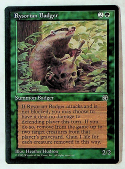 Rysorian Badger - Homelands Edition - 1995 - Magic the Gathering - Image 1