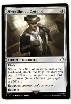 1x MTG Silver Shroud Costume - Fallout Equipment. NM Mint! Ships Fast! - Image 1