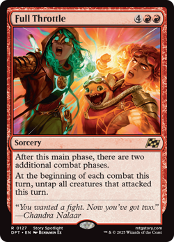 x4 Full Throttle DFT Aetherdrift MTG 127 RARE M/NM 4x - Image 1