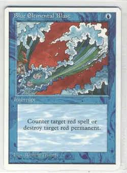 Magic the Gathering Blue Elemental Blast 4th Edition x1 MTG Free Shipping! - Image 1