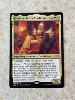 MTG NM Phabine, Boss's Confidant [Streets of New Capenna Commander] - Image 1