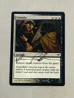 MTG Unmake Artist Proof Sketch and Signature Signed Belledin - Image 1