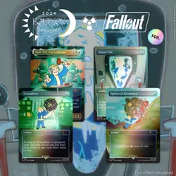 Magic the Gathering (MTG) Secret Lair x Fallout: Vault Boy (Rainbow Foil) Sealed - Image 1