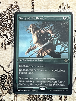 Song of the Dryads (Foil Etched) - Commander Masters - 572 - NM Foil - Image 1
