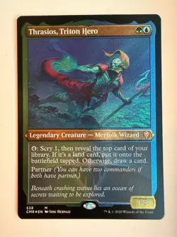 Thrasios, Triton Hero (Foil Etched) Commander Legends Foil - Image 1