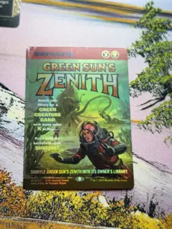 Green Sun’s Zenith Edge of Eternities Rare Foil Version! Amazing Art! - Image 1