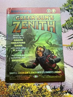 Green Sun’s Zenith Edge of Eternities Rare Foil Version! Amazing Art! - Image 4