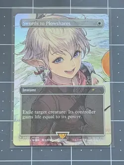 MTG English Swords to Plowshares Alisaie Final Fantasy FF XIV Foil Near Mint - Image 1