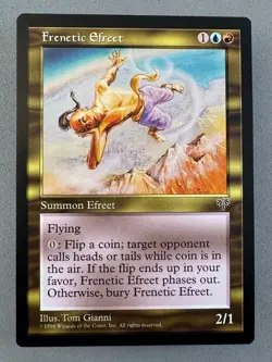 Frenetic Efreet Mirage MTG-Unplayed NM-Vintage Magic the Gathering-RESERVE LIST - Image 1