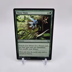 Three Visits Commander Legends #261/361 Uncommon NM Regular MTG - Image 1