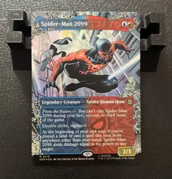 Spider-Man 2099 #0216 Borderless Rare FOIL Marvel's Spider-Man Magic MTG - Image 1