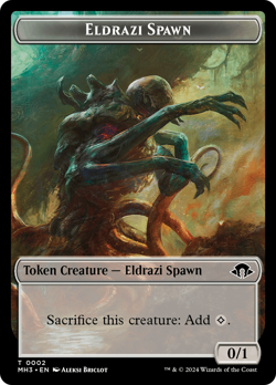 Eldrazi Spawn // Fanatic of Rhonas Double-Sided Token [Modern Horizons 3 Tokens - Image 1