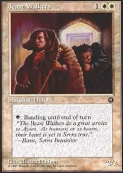 1x Beast Walkers NM-Mint, English Homelands MTG Magic - Image 1