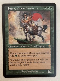 1x Seton, Krosan Protector Odyssey MTG Magic the Gathering LP - Image 1