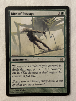 1x Rite of Passage Fifth Dawn MTG Magic the Gathering HP/MP - Image 1