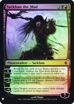 Magic The Gathering MTG SARKHAN THE MAD FOIL Mystery Booster NM Near Mint - Image 1