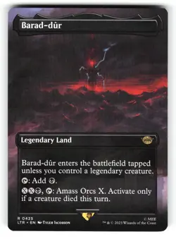 Barad-dur #425 (Borderless) (NM) (Non-Foil) (LTR) Magic MTG - Image 1