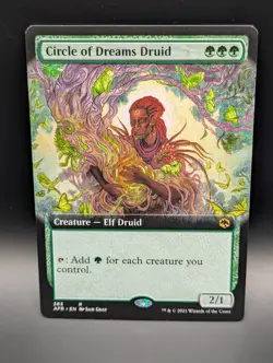 MTG - Circle of Dreams Druid - EXTENDED ART - Creature - AFR #383 - Rare - NM - Image 1