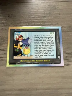 Pokemon Ep12 Here Comes The Squirtle Sqaud 1997 tv animation series Topps - Image 2