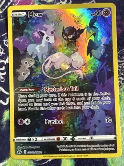 Pokemon TCG Mew GG10/GG70 Ultra Rare Full Art Galarian Gallery Crown Zenith - Image 1