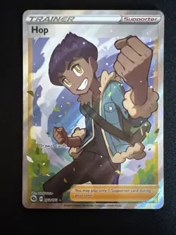 Pokemon TCG 2020 Champions Path Full Art Ultra Rare Holo Trainer Hop 073/073 - Image 1