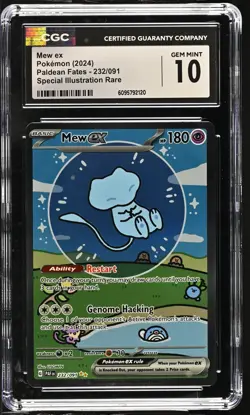 Mew EX 232/091 Special Illustration Rare Pokemon CGC 10 Gem Mint *120 - Image 1
