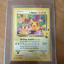 Birthday Pikachu 24 Celebrations Classic Collection Holo Pokemon - Image 1
