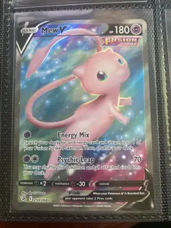 Pokemon Sword & Shield Fusion Strike Mew V 250/264 Full Art - Image 1