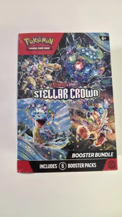 Stellar Crown Scarlet & Violet 6 Pack Booster Bundle Pokemon New Sealed - Image 1