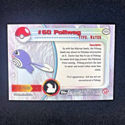Pokemon Topps - TV Animation Edition - Poliwag #60 - FOIL - NM Black Logo - Image 2