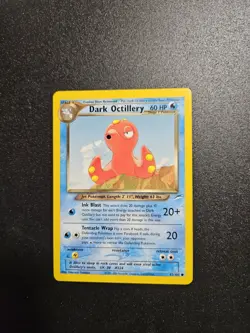 Dark Octillery 62/105 Neo Destiny Common Pokemon tcg WOTC NM - Image 1