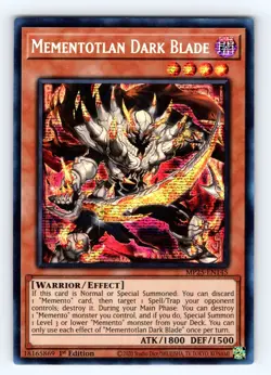 Yugioh Mementotlan Dark Blade MP25-EN145 1st Secret Rare - NM 💎 - Image 1