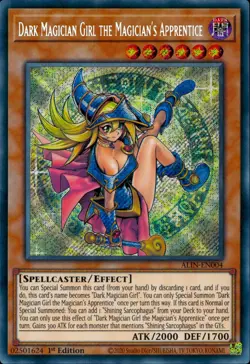 Yugioh Dark Magician Girl The Magician’S Apprentice ALIN-EN004 Secret Rare 1st - Image 1