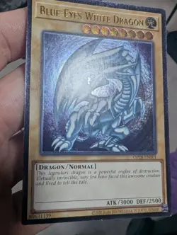 YuGiOh! Blue-Eyes White Dragon OP28-EN001 Ultimate Rare* - Image 3