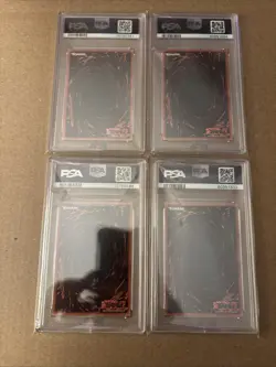 2002 YuGiOh Hane-Hane Mountain Flower Wolf King 1st Edition LOB PSA 6 Lot Of 4 - Image 4