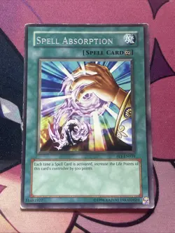Yugioh! Spell Absorption Unlimited Edition FET-EN039 Rare A - Image 1