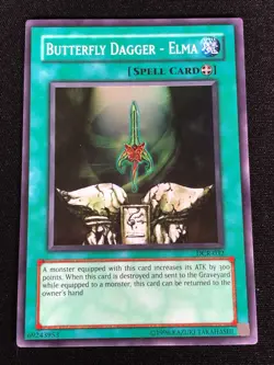 Yugioh Butterfly Dagger Elma DCR-032 Super (NM) - Image 1