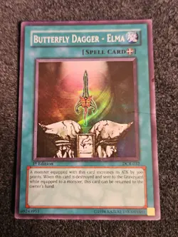 Yu-Gi-Oh! TCG Butterfly Dagger - Elma Dark Crisis DCR-032 1st Edition Super MP - Image 1
