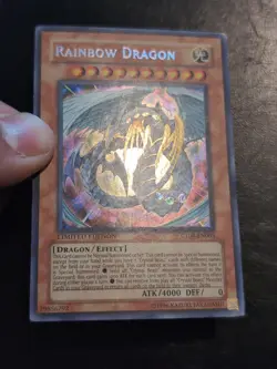 Yu-Gi-Oh! SECRET RARE HOLO CARD RAINBOW DRAGON CT04-EN005 LP - Image 2