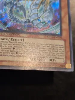 Yu-Gi-Oh! SECRET RARE HOLO CARD RAINBOW DRAGON CT04-EN005 LP - Image 4