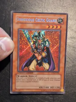 Yu-Gi-OH! SECRET RARE CARD OBNOXIOUS CELTIC GUARD CT1-EN006 LP - Image 3