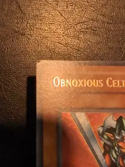Yu-Gi-OH! SECRET RARE CARD OBNOXIOUS CELTIC GUARD CT1-EN006 LP - Image 4