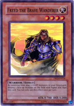 Freed the Brave Wanderer - DR2-EN014 - Super Rare - Unlimited Edition x1 Damaged - Image 1
