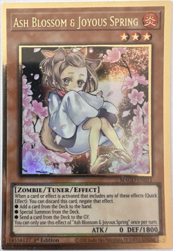 Ash Blossom & Joyous Spring - Premium Gold - MAGO-EN011 - 1st Edition YuGiOh TCG - Image 1